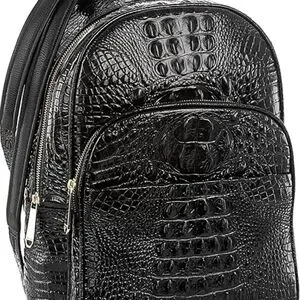 Brahmin | Bags | Brahmin Black Croctextured Backpack With  display picture 2